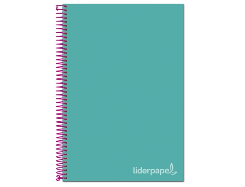 Cuaderno espiral Liderpapel A4 micro jolly tapa forrada 140h 75 gr cuadro 09752, imagen 2 mini