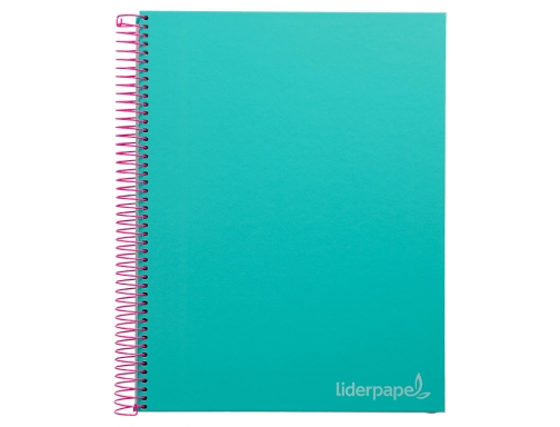 Cuaderno espiral Liderpapel A4 micro jolly tapa forrada 140h 75 gr cuadro 09752, imagen 3 mini