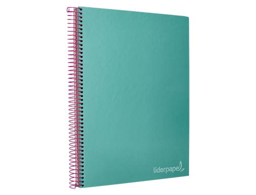 Cuaderno espiral Liderpapel A4 micro jolly tapa forrada 140h 75 gr cuadro 09752, imagen 5 mini