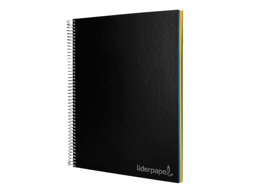 Cuaderno espiral Liderpapel A4 micro jolly tapa forrada 140h 75 gr cuadro 09753, imagen 5 mini