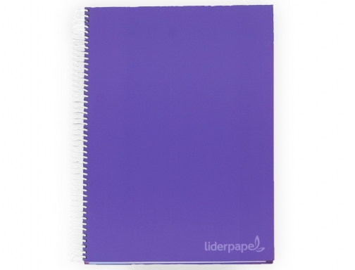 Cuaderno espiral Liderpapel A4 micro jolly tapa forrada 140h 75 gr cuadro 09754, imagen 2 mini