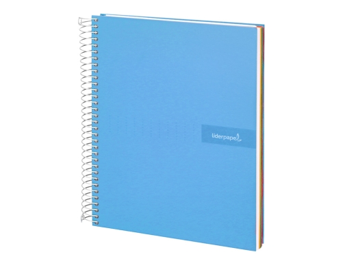 Cuaderno espiral Liderpapel A4 micro crafty tapa forrada 120h 90 gr cuadro 09970, imagen 4 mini