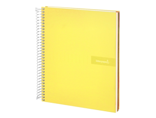 Cuaderno espiral Liderpapel A4 micro crafty tapa forrada 120h 90gr cuadro 5mm 09976, imagen 4 mini