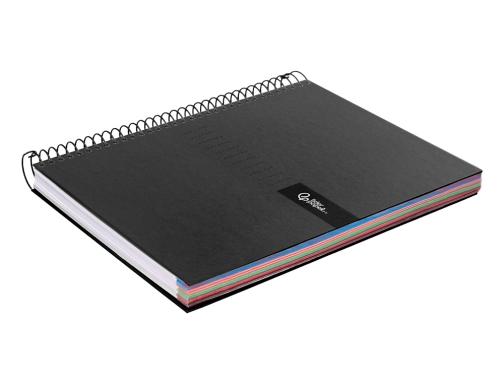 Cuaderno espiral Liderpapel A4 micro crafty tapa forrada 120h 90 gr cuadro 09977, imagen 5 mini