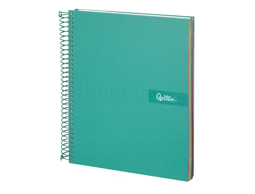 Cuaderno espiral Liderpapel A4 micro crafty tapa forrada 120h 90gr cuadro 5mm 09978, imagen 3 mini