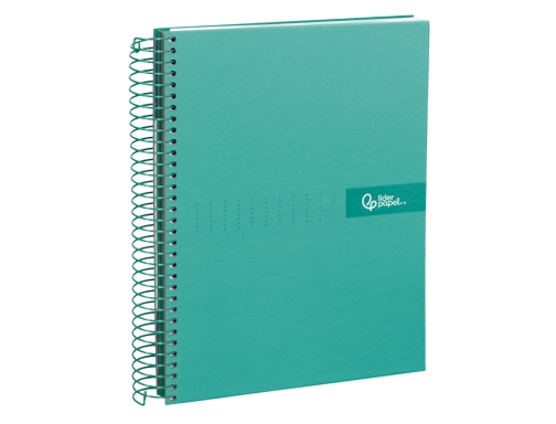 Cuaderno espiral Liderpapel A4 micro crafty tapa forrada 120h 90gr cuadro 5mm 09978, imagen 4 mini