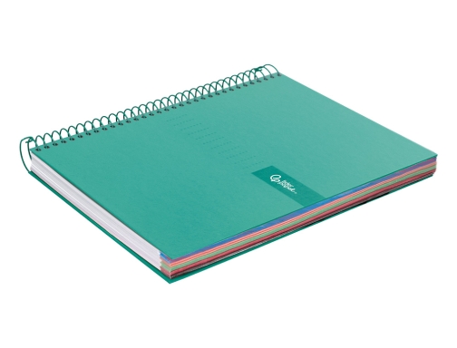 Cuaderno espiral Liderpapel A4 micro crafty tapa forrada 120h 90gr cuadro 5mm 09978, imagen 5 mini