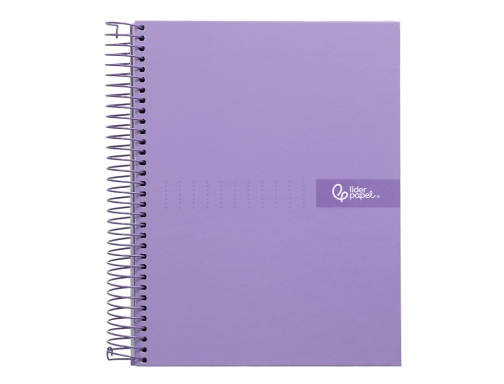 Cuaderno espiral Liderpapel A4 micro crafty tapa forrada 120h 90gr cuadro 5mm 09979, imagen 3 mini