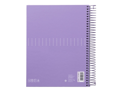 Cuaderno espiral Liderpapel A4 micro crafty tapa forrada 120h 90gr cuadro 5mm 09979, imagen 4 mini