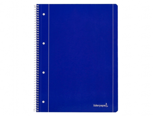 Cuaderno espiral Liderpapel A4 micro serie azul tapa blanda 80h 75 gr 29112, imagen 3 mini