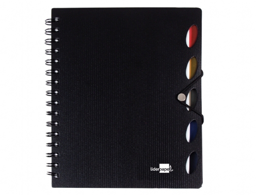 Cuaderno espiral Liderpapel A4 micro executive tapa plastico 100h 80 gr cuadro 35968, imagen 2 mini