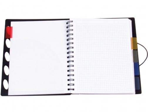 Cuaderno espiral Liderpapel A4 micro executive tapa plastico 100h 80 gr cuadro 35968, imagen 4 mini