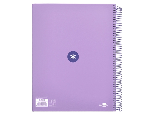 Cuaderno espiral liderpapel A4 micro Antartik tapa forrada120h 100 gr cuadro 5mm BA73, imagen 3 mini