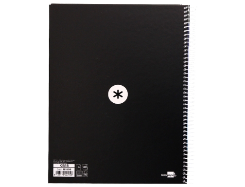 Cuaderno espiral liderpapel A4 micro Antartik tapa forrada 80h 90 gr cuadro KB18, imagen 3 mini