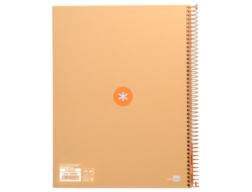 Cuaderno espiral liderpapel A4 micro Antartik tapa forrada 80h 90 gr cuadro KB20, imagen 3 mini