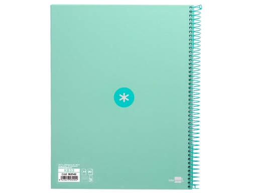 Cuaderno espiral liderpapel A4 micro Antartik tapa forradA80h 90 gr horizontal 1 KB33, imagen 3 mini