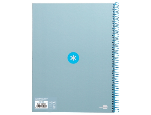 Cuaderno espiral liderpapel A4 micro Antartik tapa forradA80h 90 gr horizontal 1 KB35, imagen 3 mini