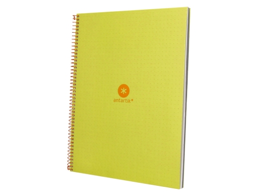 Cuaderno espiral liderpapel A4 micro Antartik tapa forradA80h 90 gr rayado puntos KB49, imagen 5 mini