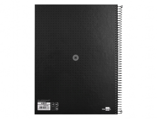 Cuaderno espiral liderpapel A4 micro Antartik tapa forradA80h 90 gr rayado puntos KB51, imagen 4 mini