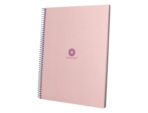 Cuaderno espiral liderpapel A4 micro Antartik tapa forradA80h 90 gr rayado puntos KB52, imagen 5 mini