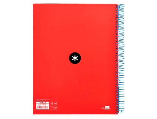 Cuaderno espiral liderpapel A4 micro Antartik tapa forrada 120h 100 gr horizontal KD02, imagen 3 mini