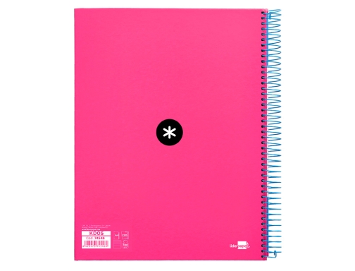 Cuaderno espiral liderpapel A4 micro Antartik tapa forrada 120h 100 gr horizontal KD05, imagen 3 mini