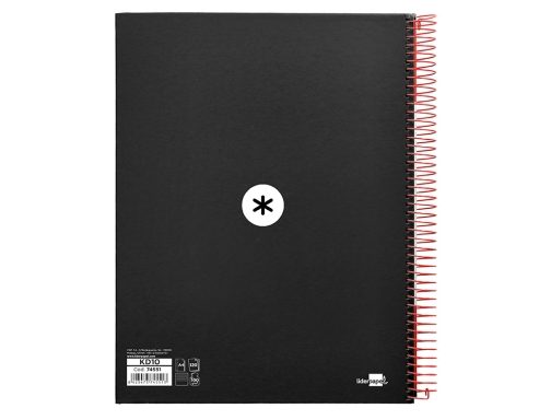 Cuaderno espiral liderpapel A4 micro Antartik tapa forrada 120h 100 gr horizontal KD10, imagen 3 mini