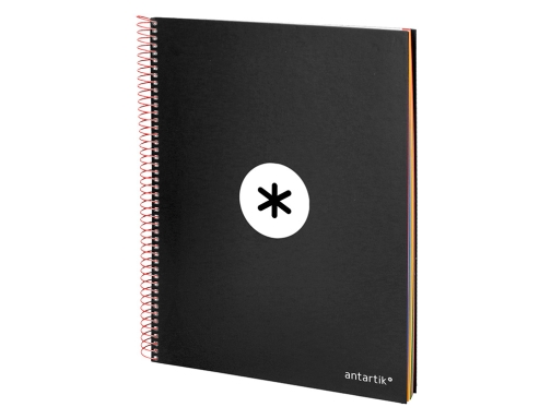 Cuaderno espiral liderpapel A4 micro Antartik tapa forrada 120h 100 gr horizontal KD10, imagen 4 mini