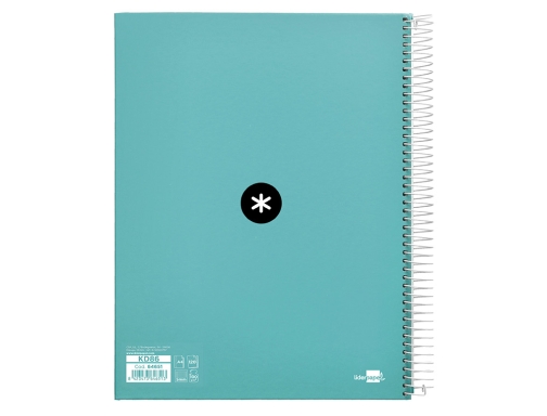 Cuaderno espiral liderpapel A4 micro Antartik tapa forrada120h 100 gr cuadro 5mm KD86, imagen 3 mini