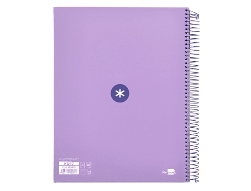 Cuaderno espiral liderpapel A4 micro Antartik tapa forrada 120h 100 gr horizontal KD97, imagen 3 mini