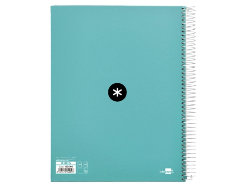 Cuaderno espiral liderpapel A4 micro Antartik tapa forrada 120h 100 gr liso KH06, imagen 3 mini