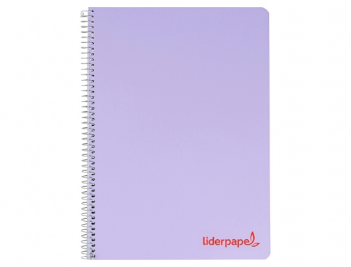 Cuaderno espiral Liderpapel A4 wonder tapa plastico 80h 90gr cuadro 4mm con 08931, imagen 2 mini