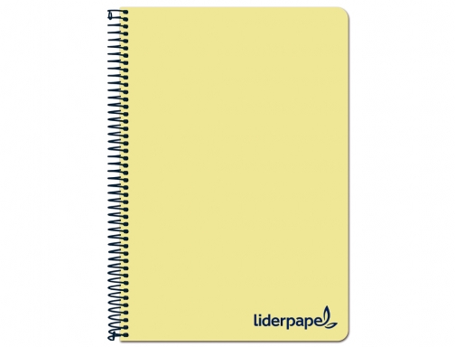 Cuaderno espiral Liderpapel A4 wonder tapa plastico 80h 90gr cuadro 4mm con 08947, imagen 2 mini