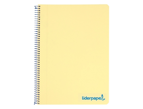 Cuaderno espiral Liderpapel A4 wonder tapa plastico 80h 90gr cuadro 4mm con 08947, imagen 3 mini