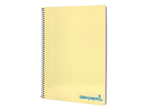 Cuaderno espiral Liderpapel A4 wonder tapa plastico 80h 90gr cuadro 4mm con 08947, imagen 4 mini