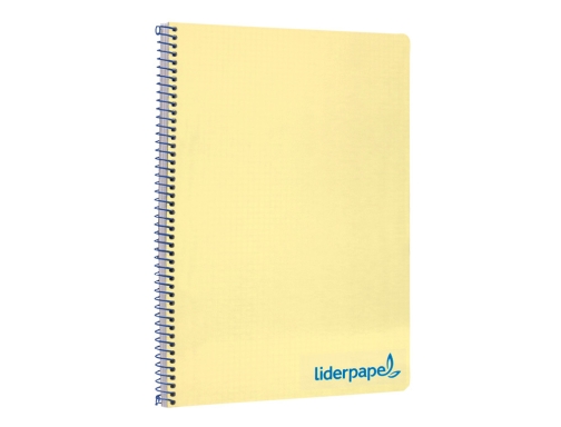 Cuaderno espiral Liderpapel A4 wonder tapa plastico 80h 90gr cuadro 4mm con 08947, imagen 5 mini