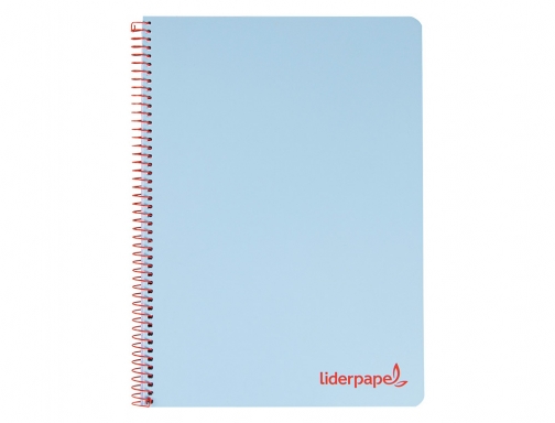 Cuaderno espiral Liderpapel A4 wonder tapa plastico 80h 90gr cuadro 4mm con 08948, imagen 3 mini
