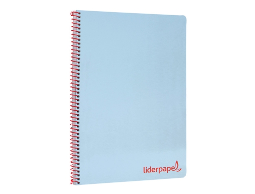 Cuaderno espiral Liderpapel A4 wonder tapa plastico 80h 90gr cuadro 4mm con 08948, imagen 5 mini