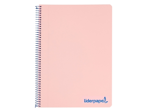 Cuaderno espiral Liderpapel A4 wonder tapa plastico 80h 90gr cuadro 4mm con 08970, imagen 3 mini