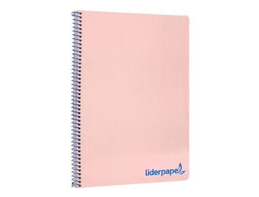 Cuaderno espiral Liderpapel A4 wonder tapa plastico 80h 90gr cuadro 4mm con 08970, imagen 5 mini