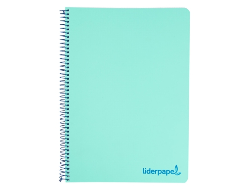 Cuaderno espiral Liderpapel A4 wonder tapa plastico 80h 90gr cuadro 4mm con 09132, imagen 3 mini