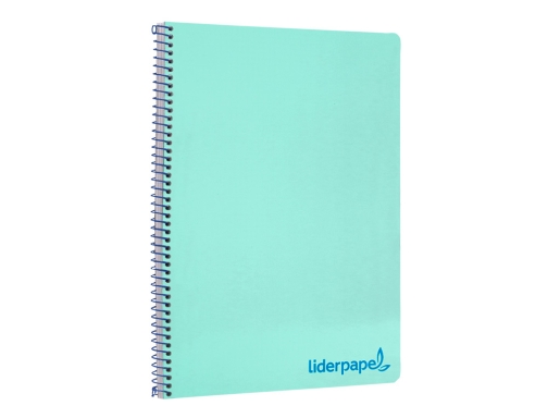 Cuaderno espiral Liderpapel A4 wonder tapa plastico 80h 90gr cuadro 4mm con 09132, imagen 5 mini