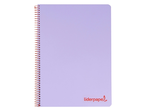 Cuaderno espiral Liderpapel A4 wonder tapa plastico 80h 90gr cuadro 4mm con 09133, imagen 3 mini