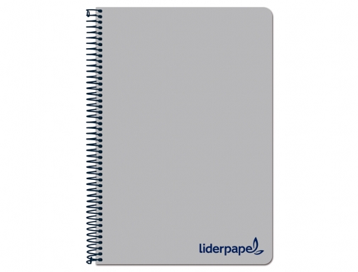 Cuaderno espiral Liderpapel A4 wonder tapa plastico 80h 90gr cuadro 4mm con 09177, imagen 2 mini