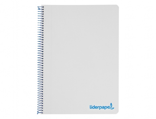 Cuaderno espiral Liderpapel A4 wonder tapa plastico 80h 90gr cuadro 4mm con 09177, imagen 3 mini
