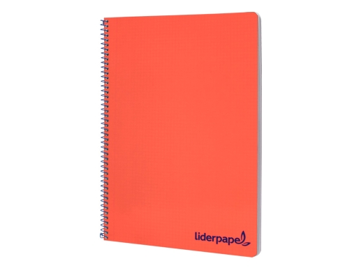 Cuaderno espiral Liderpapel A4 wonder tapa plastico 80h 90gr cuadro 4mm con 09226, imagen 4 mini