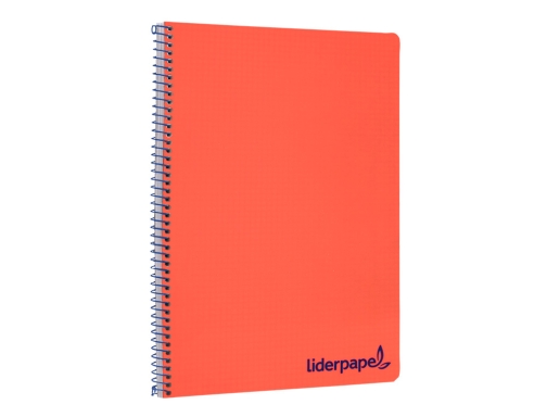 Cuaderno espiral Liderpapel A4 wonder tapa plastico 80h 90gr cuadro 4mm con 09226, imagen 5 mini