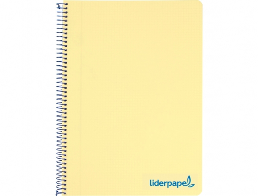 Cuaderno espiral Liderpapel A5 micro wonder tapa plastico 120h 90g cuadro 5mm 09232, imagen 2 mini