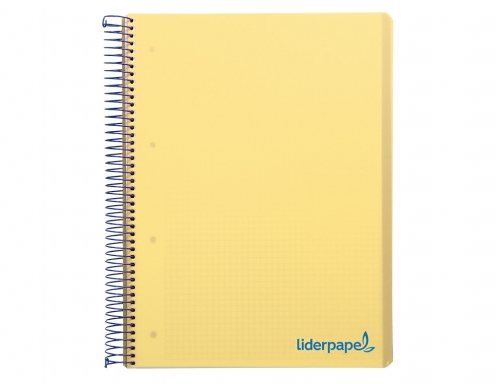 Cuaderno espiral Liderpapel A5 micro wonder tapa plastico 120h 90g cuadro 5mm 09232, imagen 3 mini