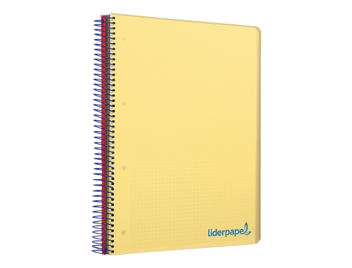 Cuaderno espiral Liderpapel A5 micro wonder tapa plastico 120h 90g cuadro 5mm 09232, imagen 5 mini